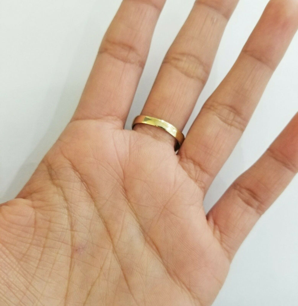 18k Yellow Gold Filled Thin Gold Ring Band With Number Design For Couples  Simple And Elegant Engagement Finger Band In Solid Sizes 6/7/8/9 From  Ednaingrid, $9.68 | DHgate.Com